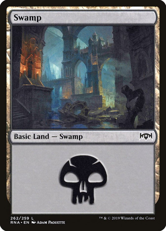 Swamp (262) [Ravnica Allegiance] [Foil]