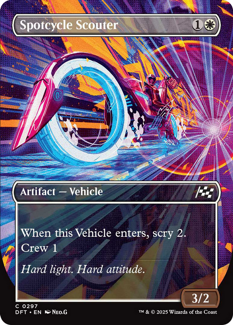 Spotcycle Scouter (Borderless) [Aetherdrift] [Foil]