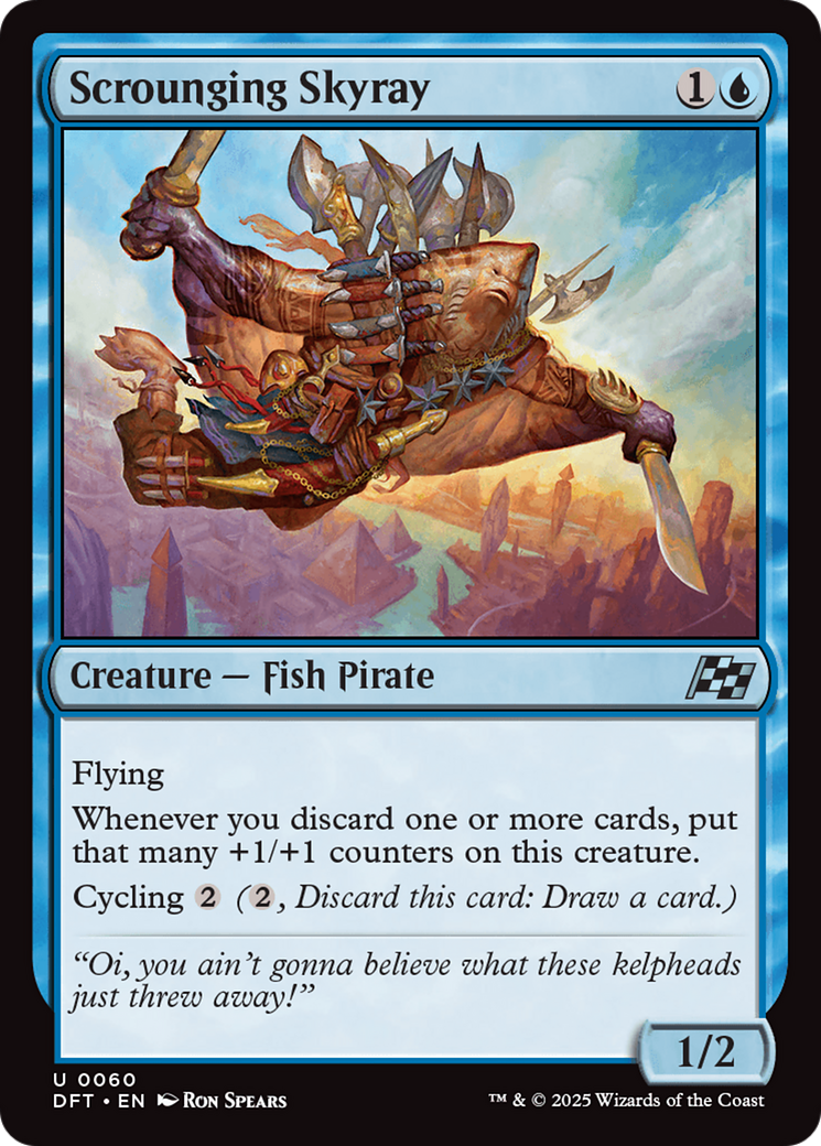 Scrounging Skyray [Aetherdrift] [Foil]