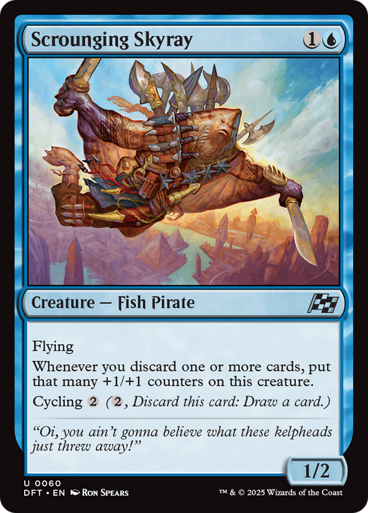 Scrounging Skyray [Aetherdrift] [Foil]