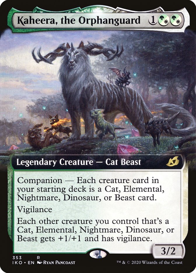 Kaheera, the Orphanguard (Extended Art) [Ikoria: Lair of Behemoths] [Foil]
