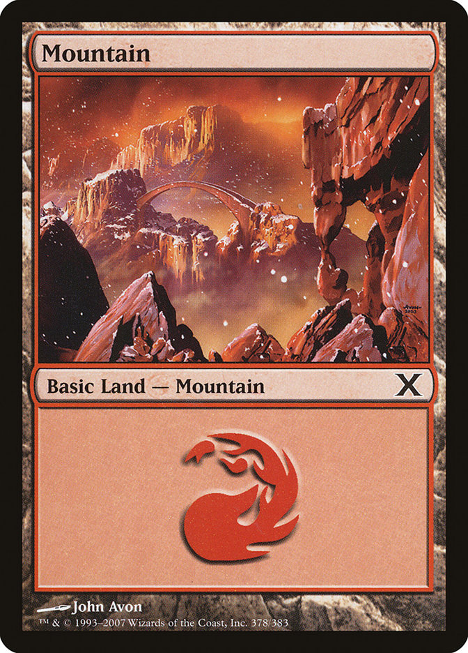 Mountain (378) [Tenth Edition] [Foil]