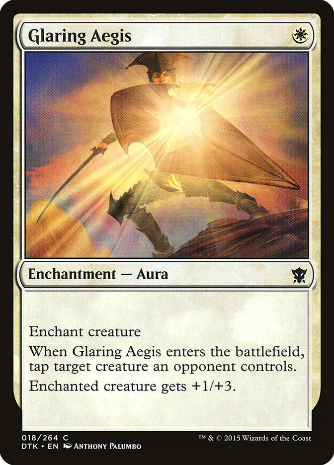 Glaring Aegis [Dragons of Tarkir] [Foil]