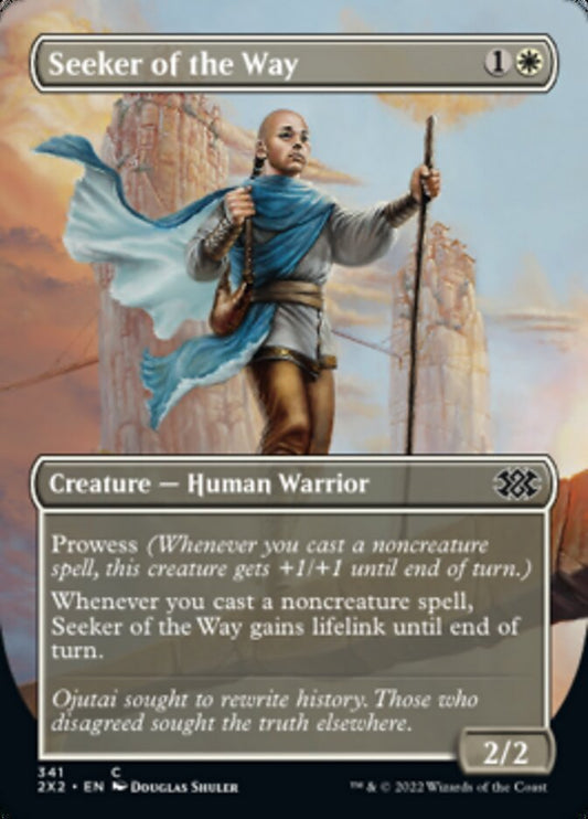 Seeker of the Way (Borderless Alternate Art) [Double Masters 2022] [Foil]