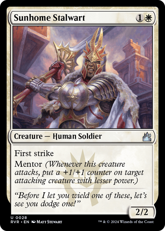 Sunhome Stalwart [Ravnica Remastered] [Foil]