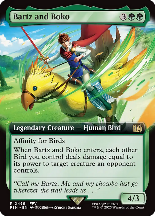 Bartz and Boko (Extended Art) [FINAL FANTASY] [Foil]