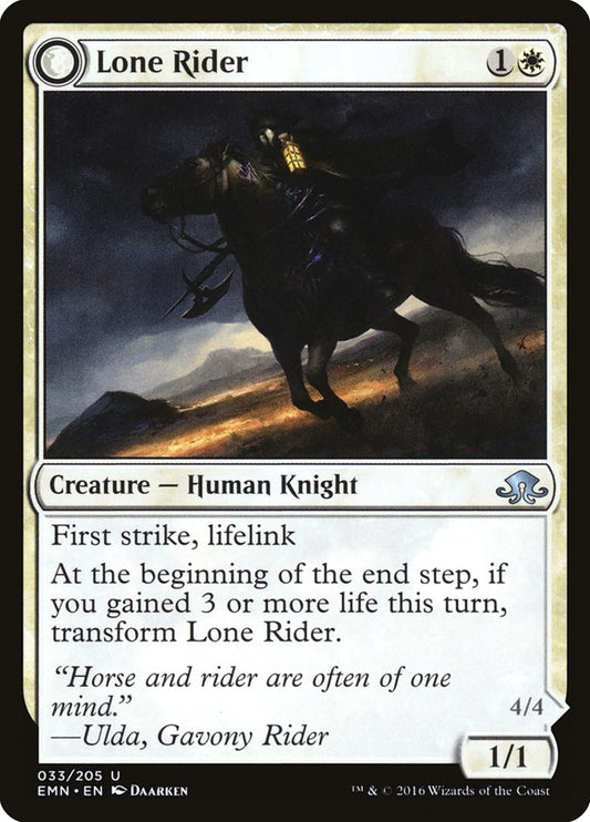 Lone Rider // It That Rides as One [Eldritch Moon] [Foil]