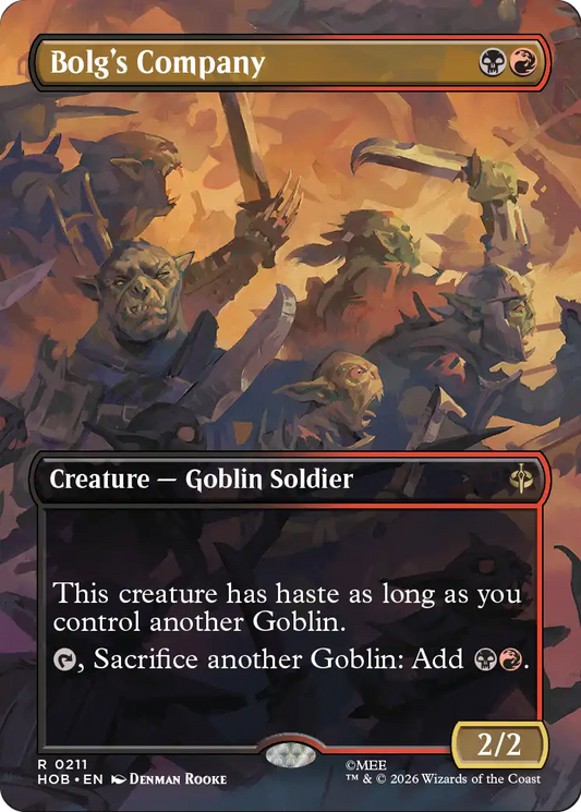 Bolg's Company (Borderless) [The Hobbit] [Foil]
