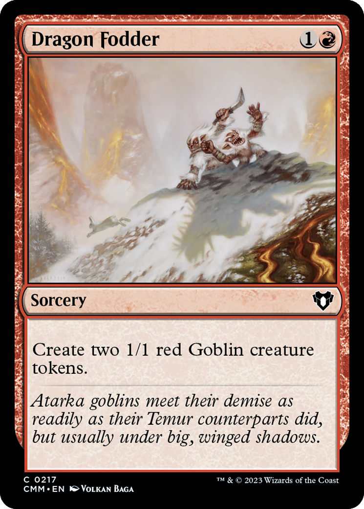 Dragon Fodder [Commander Masters] [Foil]