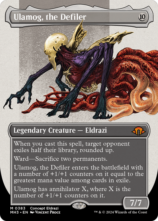 Ulamog, the Defiler (Borderless) [Modern Horizons 3] [Foil]