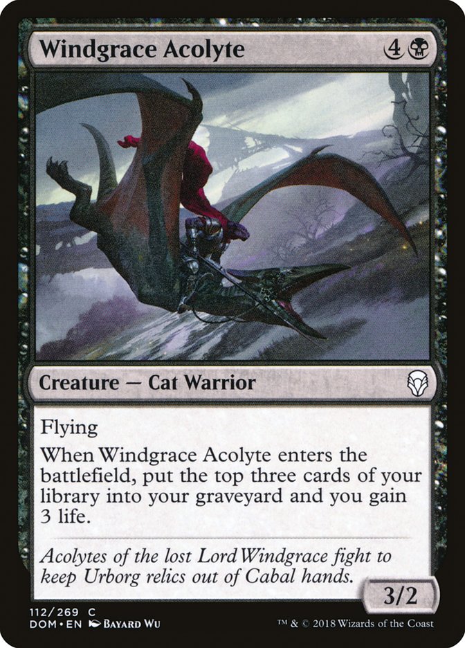 Windgrace Acolyte [Dominaria] [Foil]