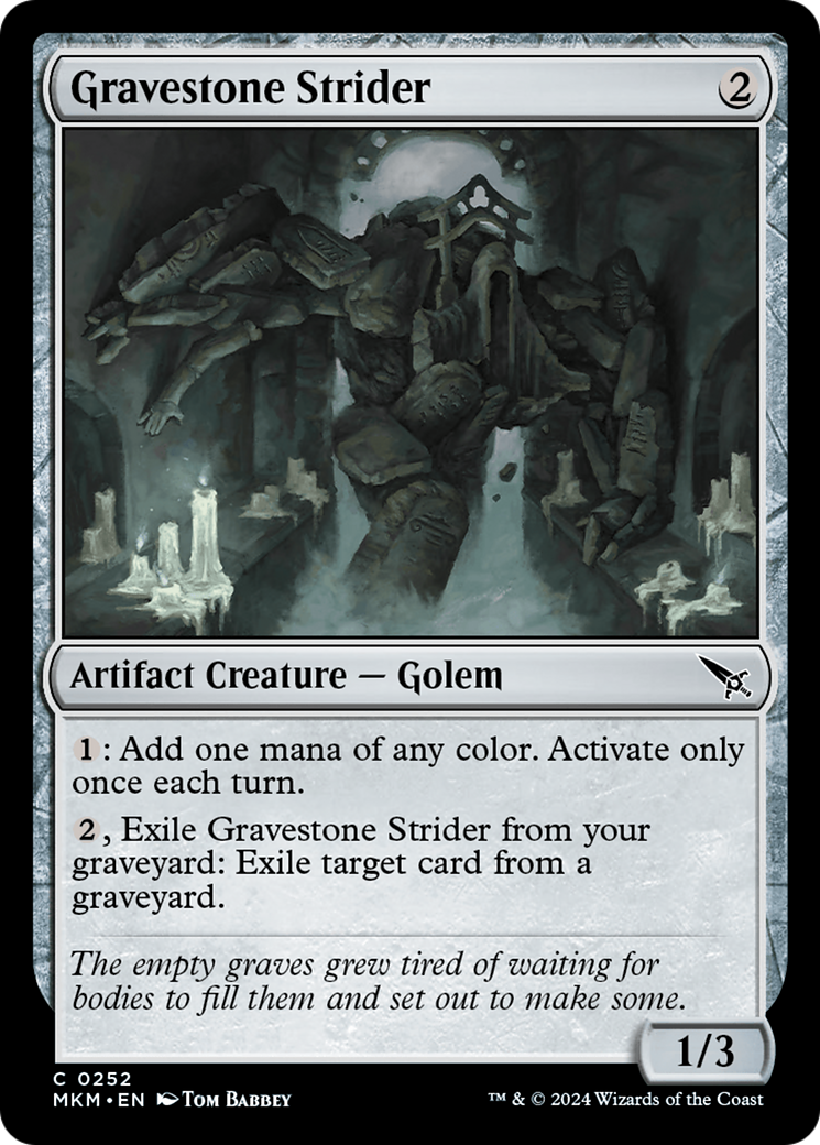 Gravestone Strider [Murders at Karlov Manor] [Foil]