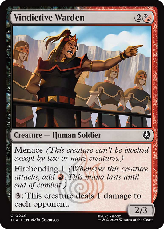 Vindictive Warden [Avatar: The Last Airbender] [Foil]
