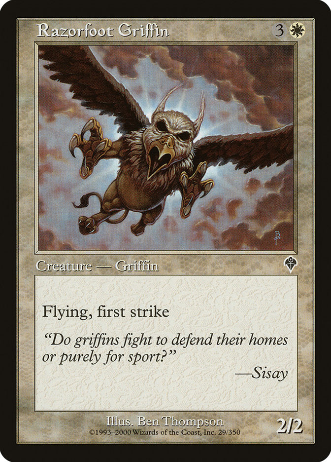 Razorfoot Griffin [Invasion] [Foil]