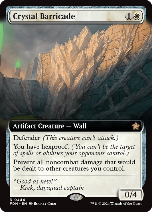 Crystal Barricade (Extended Art) [Foundations] [Foil]