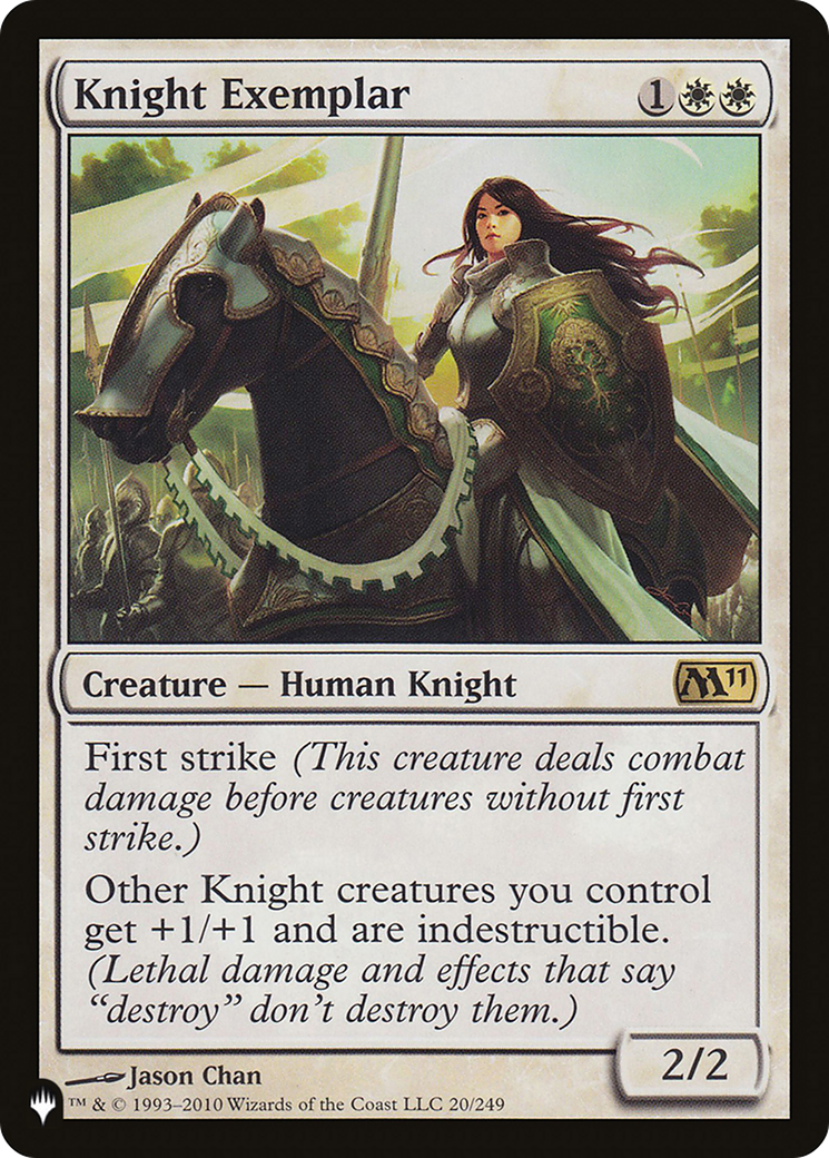 Knight Exemplar (Core Set 2011) [The List]