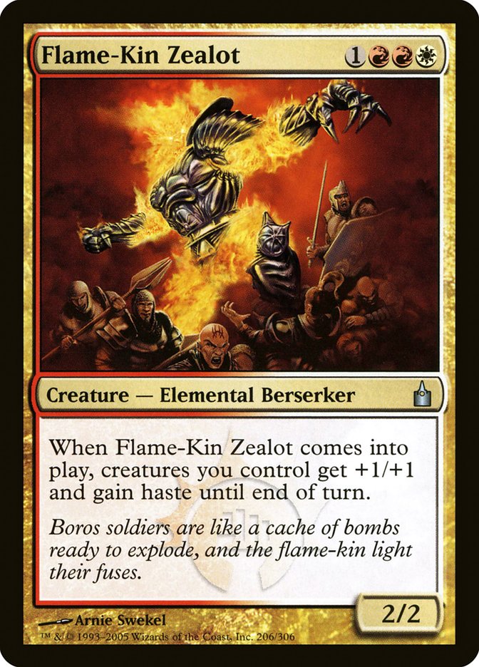 Flame-Kin Zealot [Ravnica: City of Guilds] [Foil]