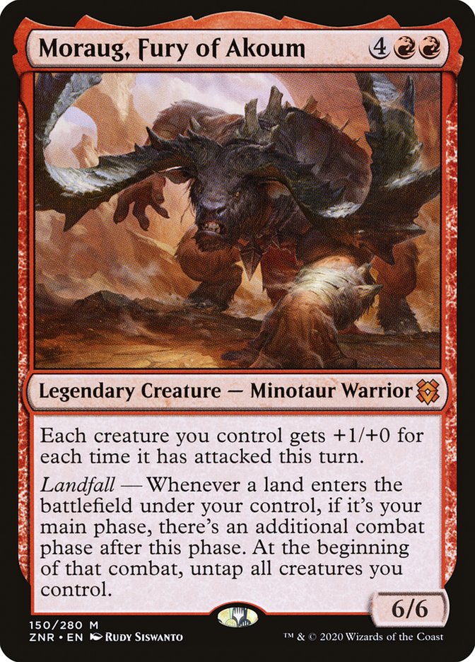 Moraug, Fury of Akoum [Zendikar Rising] [Foil]