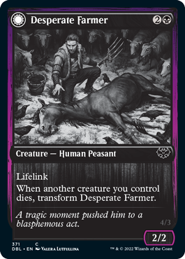 Desperate Farmer // Depraved Harvester [Innistrad: Double Feature] [Foil]