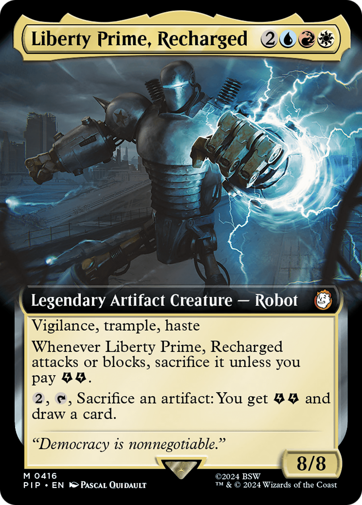 Liberty Prime, Recharged (Extended Art) [Fallout] [Foil]