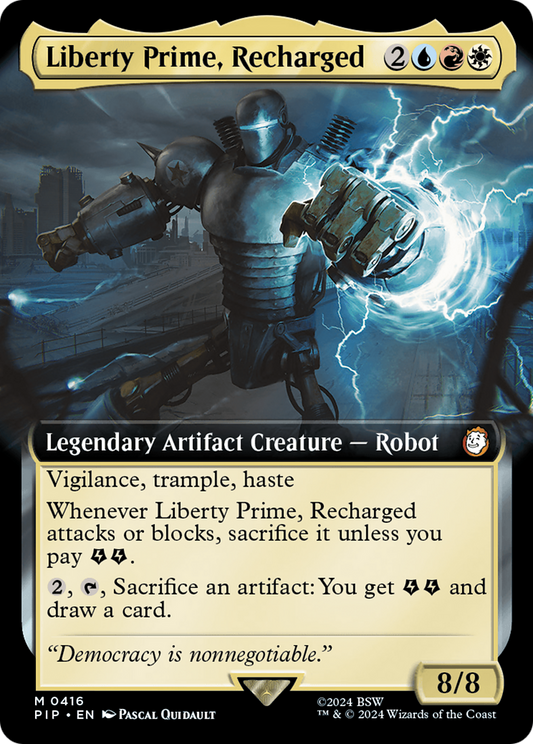 Liberty Prime, Recharged (Extended Art) [Fallout] [Foil]