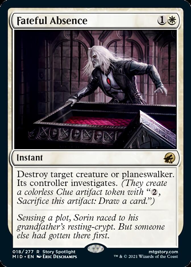 Fateful Absence [Innistrad: Midnight Hunt] [Foil]