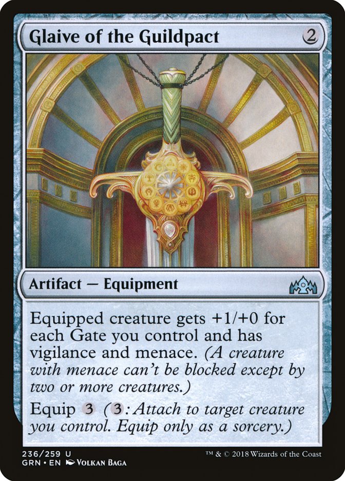 Glaive of the Guildpact [Guilds of Ravnica] [Foil]