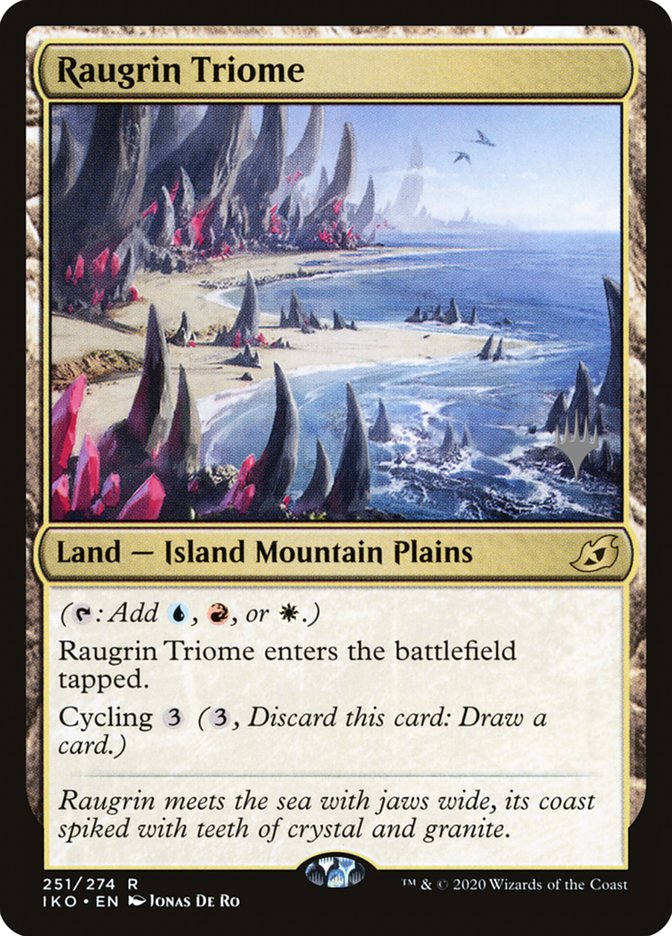 Raugrin Triome (Promo Pack) [Ikoria: Lair of Behemoths Promos] [Foil]