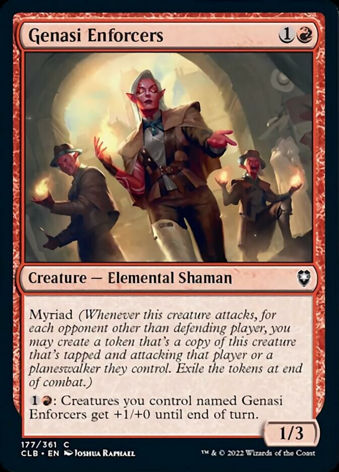 Genasi Enforcers [Commander Legends: Battle for Baldur's Gate] [Foil]