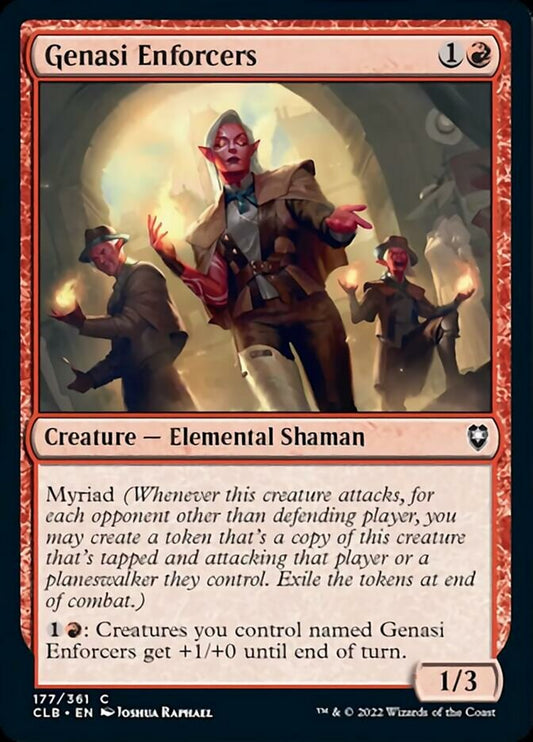 Genasi Enforcers [Commander Legends: Battle for Baldur's Gate] [Foil]