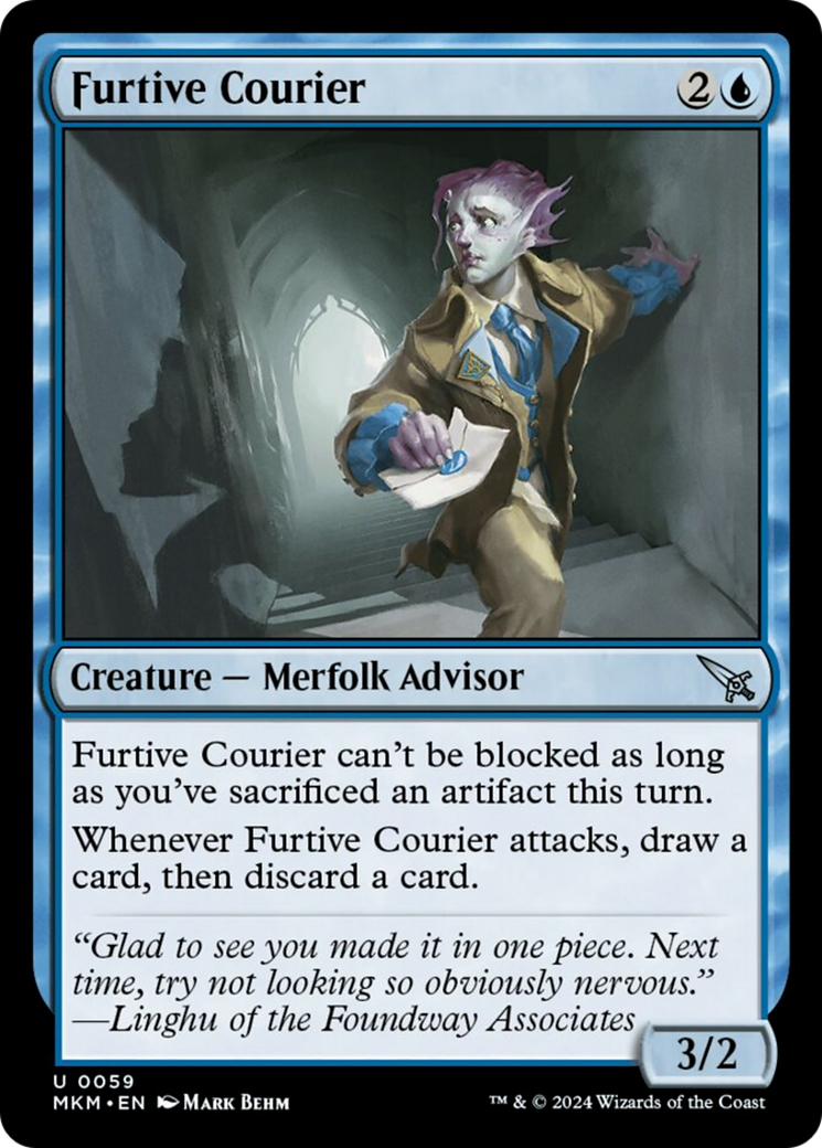 Furtive Courier [Murders at Karlov Manor] [Foil]