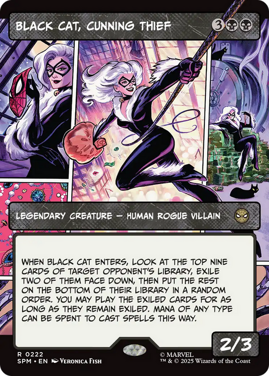 Black Cat, Cunning Thief (Borderless) [Marvel's Spider-Man] [Foil]