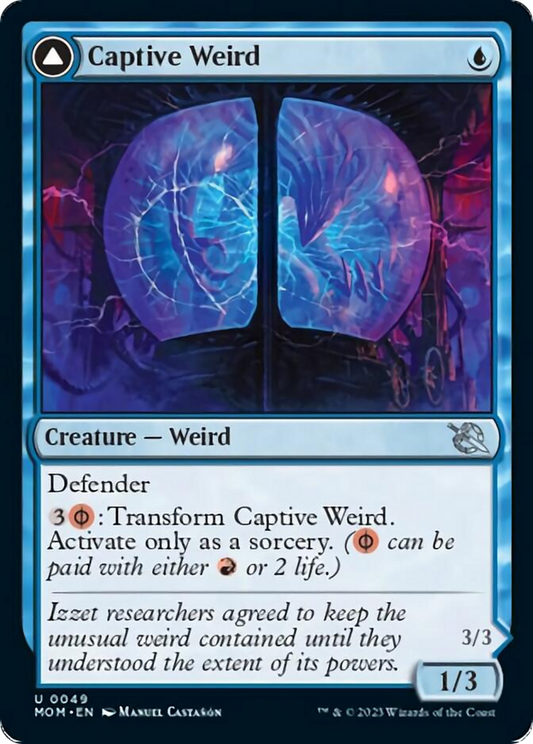 Captive Weird // Compleated Conjurer [March of the Machine] [Foil]