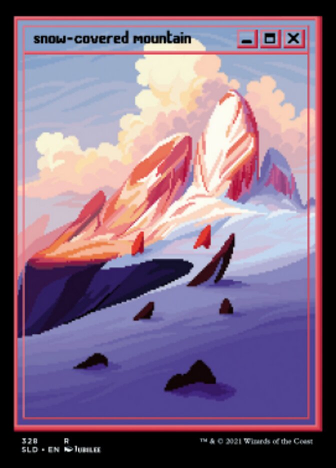 Snow-Covered Mountain (328) [Secret Lair Drop Series] [Foil]