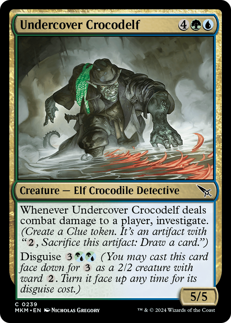 Undercover Crocodelf (Green) [Murders at Karlov Manor] [Foil]