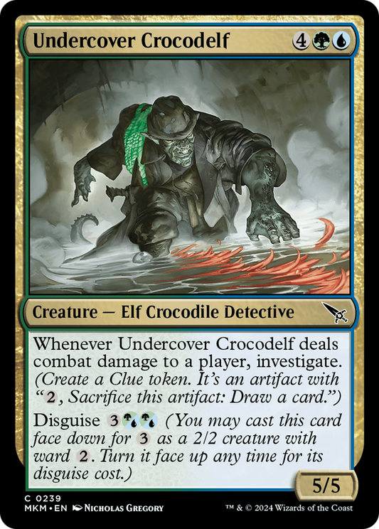 Undercover Crocodelf (Green) [Murders at Karlov Manor] [Foil]