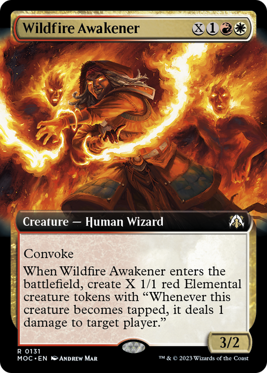 Wildfire Awakener (Extended Art) [March of the Machine Commander] [Foil]