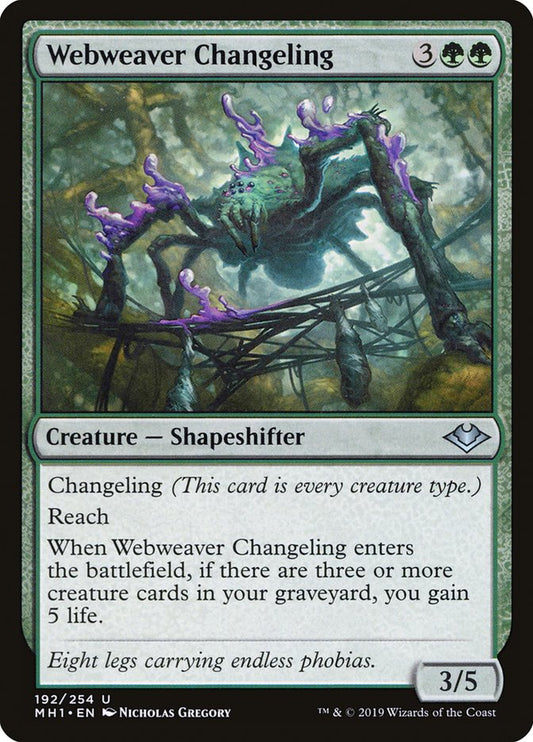 Webweaver Changeling [Modern Horizons] [Foil]
