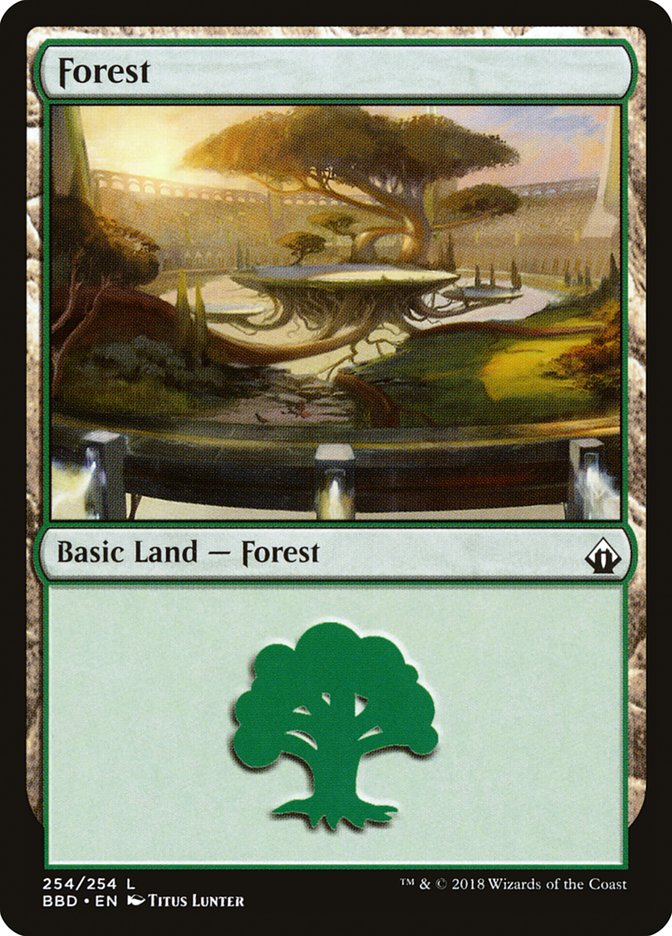 Forest (254) [Battlebond] [Foil]
