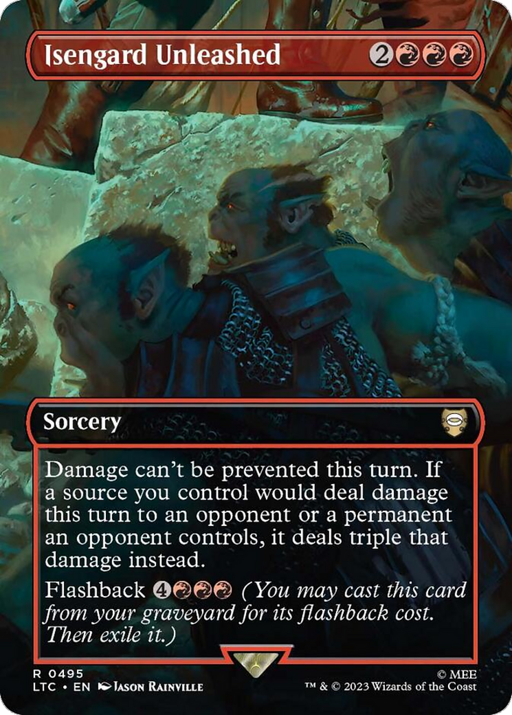 Isengard Unleashed (Borderless) [The Lord of the Rings: Tales of Middle-Earth Commander] [Foil]