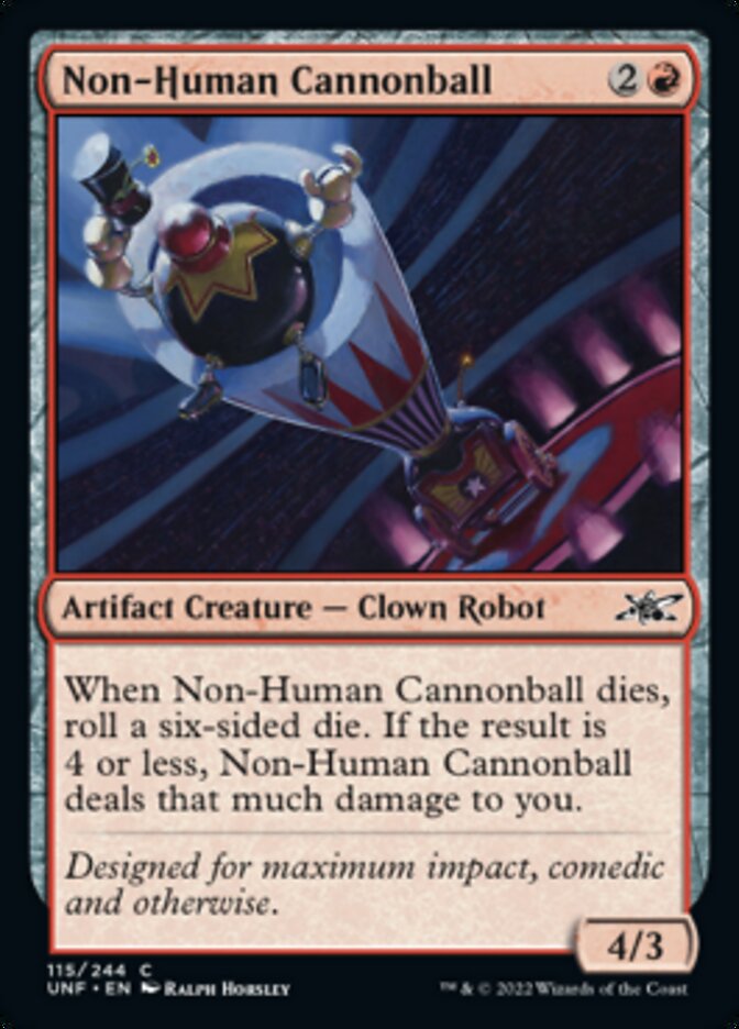 Non-Human Cannonball [Unfinity] [Foil]