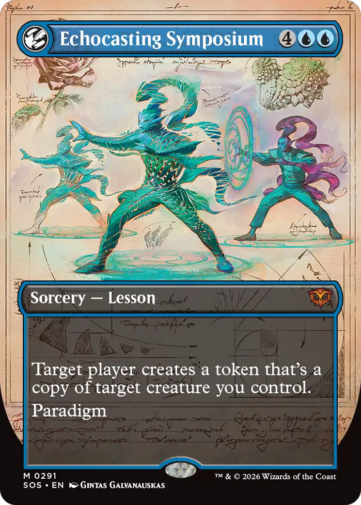 Echocasting Symposium (Borderless) [Secrets of Strixhaven] [Foil]