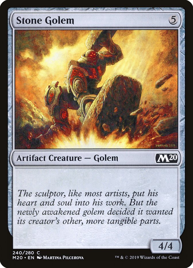 Stone Golem [Core Set 2020] [Foil]