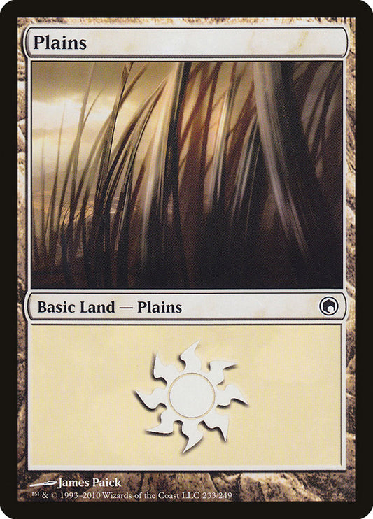 Plains (233) [Scars of Mirrodin] [Foil]