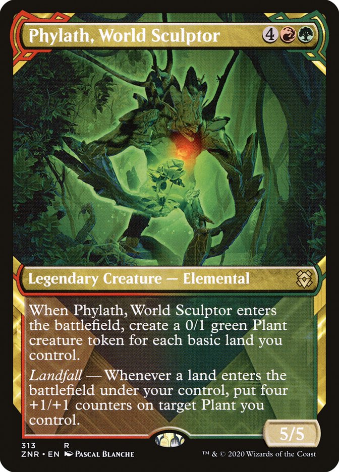 Phylath, World Sculptor (Showcase) [Zendikar Rising] [Foil]