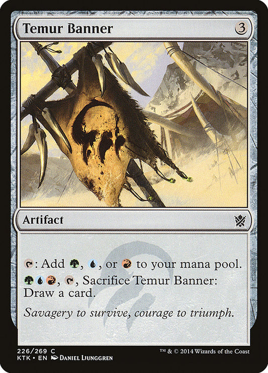 Temur Banner [Khans of Tarkir] [Foil]