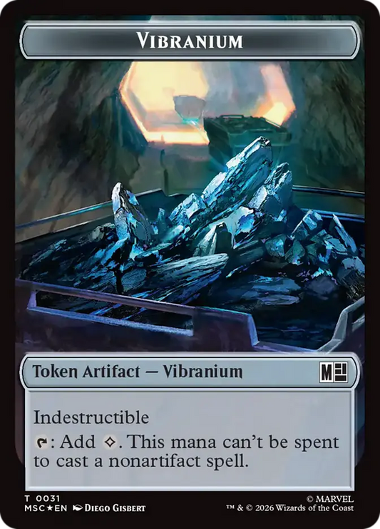 Vibranium // Angel Double-Sided Token [Marvel Super Heroes Commander]