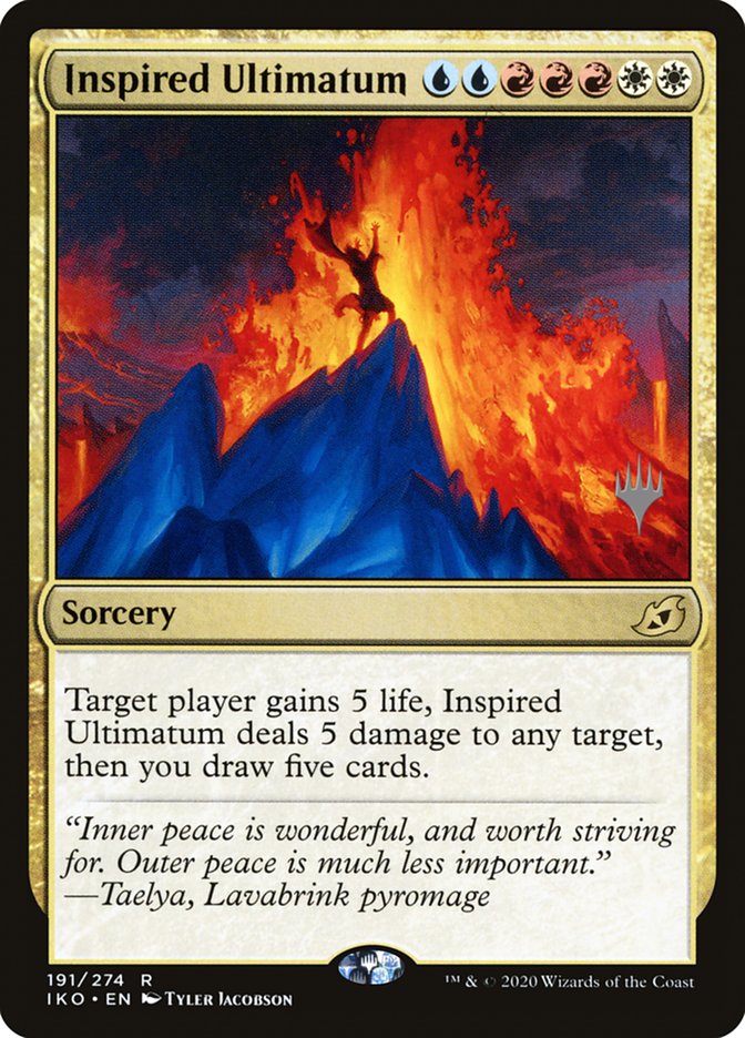 Inspired Ultimatum (Promo Pack) [Ikoria: Lair of Behemoths Promos] [Foil]