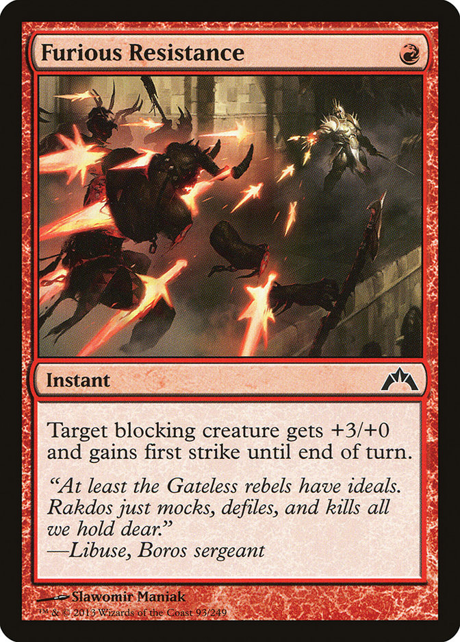 Furious Resistance [Gatecrash] [Foil]
