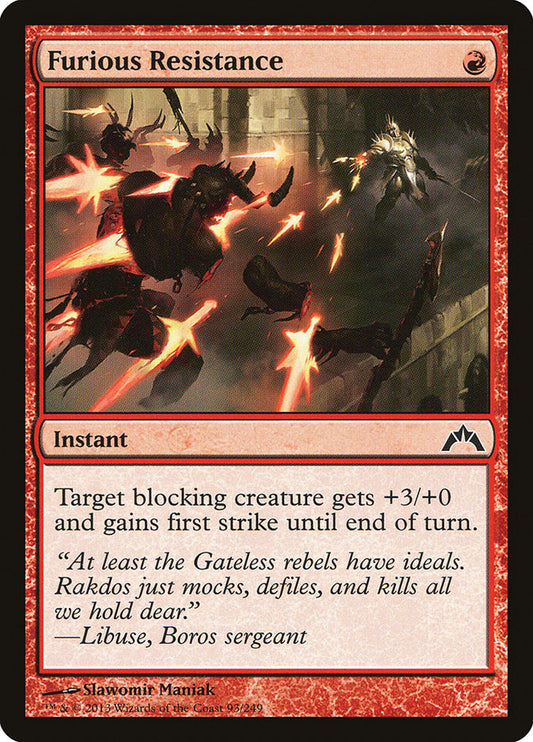 Furious Resistance [Gatecrash] [Foil]